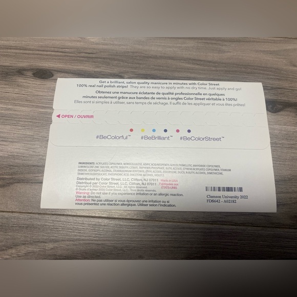 Color Street Nail Polish Collegiate Collection Clemson University 2022 Tigers - Picture 3 of 4